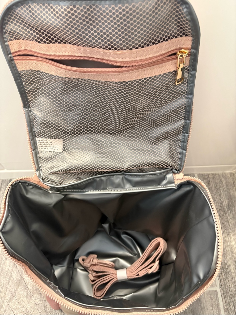 Poppy & Peonies Pink Stripe Women's Lunchbox - Picture 3 of 3